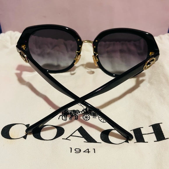 Coach Black and Gold Sunglasses - Picture 5 of 15